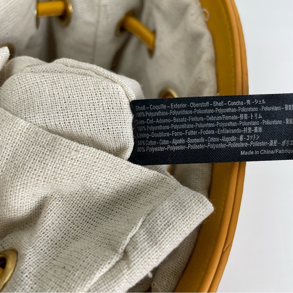 NWT Free People Mustard yellow Bucket Bag - Picture 7 of 7